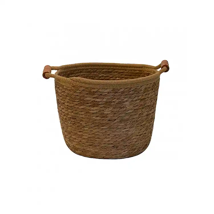 Καλάθι ψάθινο φυσικό Φ27x21