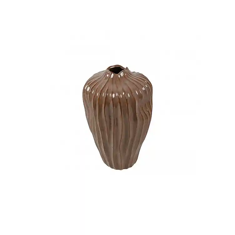 Βάζο κεραμικό καφέ 22x35cm
