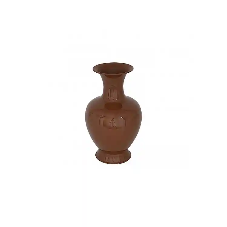 Βάζο / αμφορέας μεταλλικό καφέ 21x34