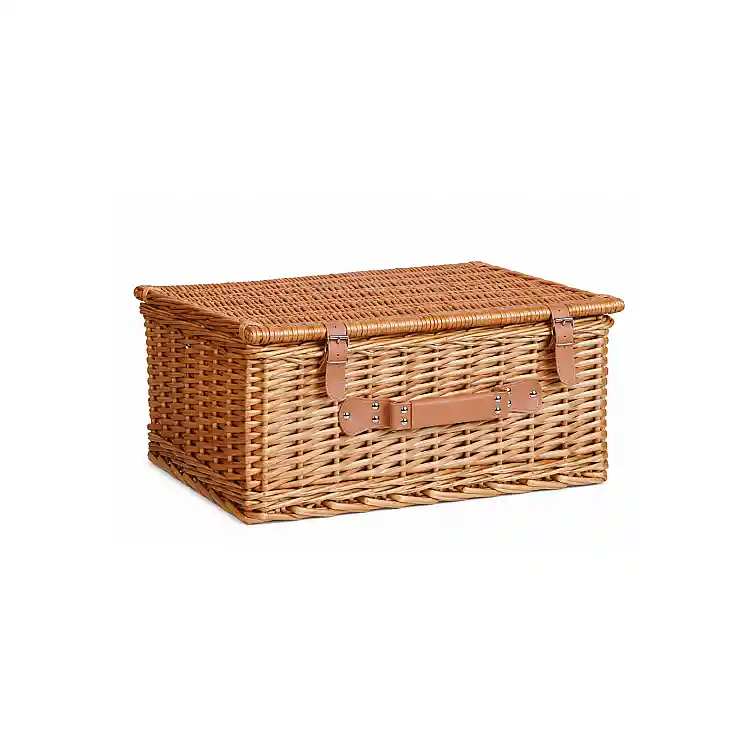 Καλάθι ψάθινο φυσικό ΠΙΚ ΝΙΚ 51x35x25