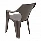 Πολυθρόνα πολυπροπυλενίου Dante χρώμα cappuccino 57x55x79εκ. Πολυθρόνα πολυπροπυλενίου Dante χρώμα cappuccino 57x55x79εκ.