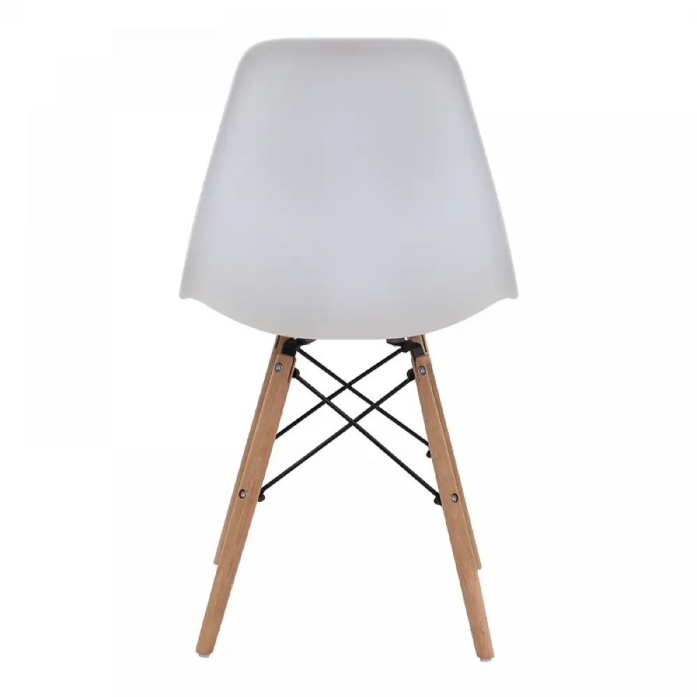 Καρέκλα τραπεζαρίας Nova Megapap PP λευκό - ξύλινο φυσικό πόδι 46x51x80εκ. | 4 τμχ | GP001-0042,2