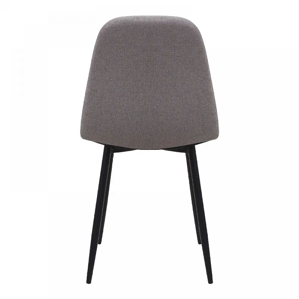 Καρέκλα τραπεζαρίας Iris Megapap μπεζ ύφασμα - μεταλλικό μαύρο πόδι 43x50x85εκ. | 4 τμχ | GP001-0045,2