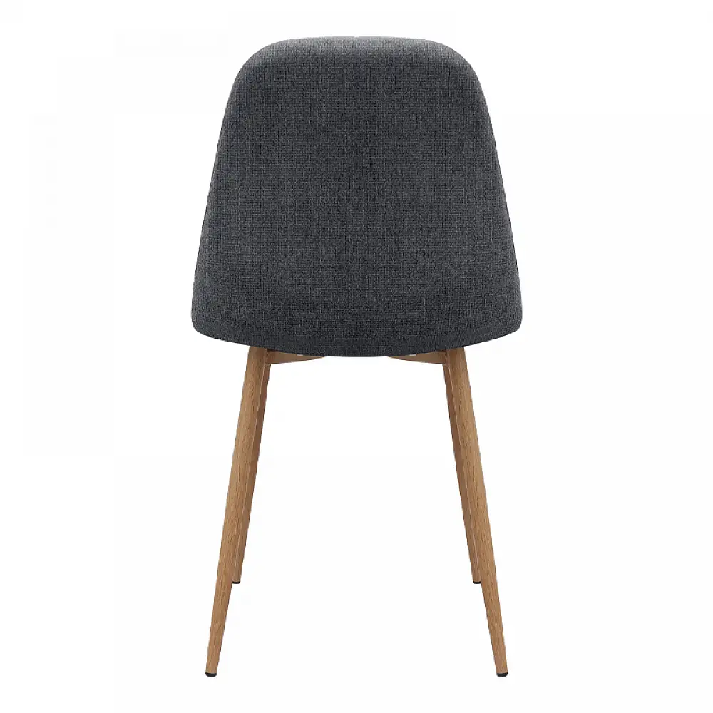 Καρέκλα τραπεζαρίας Iris Megapap γκρι ύφασμα - μεταλλικό φυσικό πόδι 43x50x85εκ. | 4 τμχ | GP001-0046,1