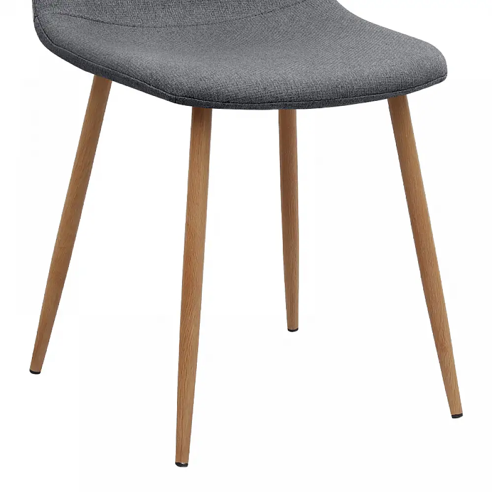 Καρέκλα τραπεζαρίας Iris Megapap γκρι ύφασμα - μεταλλικό φυσικό πόδι 43x50x85εκ. | 4 τμχ | GP001-0046,1