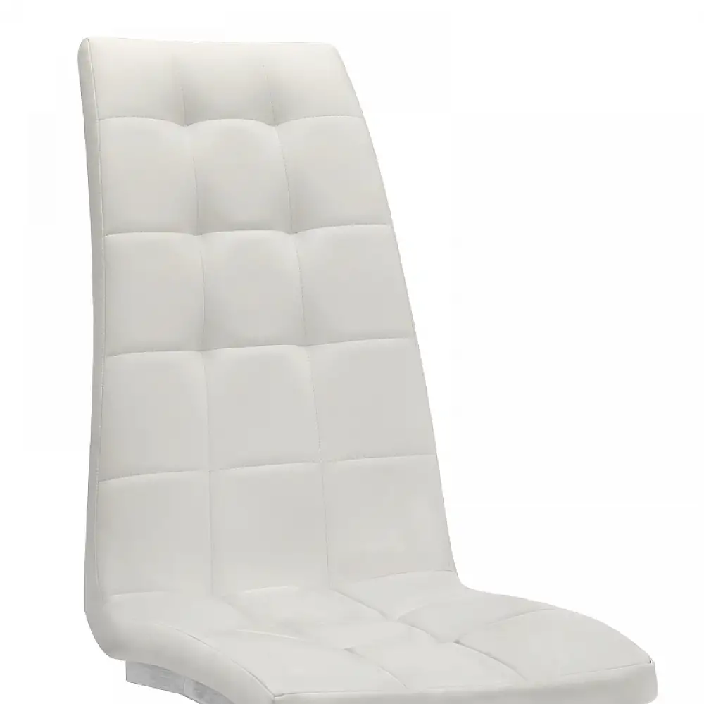 Καρέκλα τραπεζαρίας Vela Megapap λευκό PU - μεταλλική βάση χρωμίου 41x61x107εκ. | 4 τμχ | GP001-0050,2