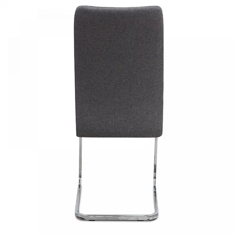 Καρέκλα τραπεζαρίας Laura Megapap γκρι ύφασμα - μεταλλική βάση χρωμίου 42x58x98εκ. | GP001-0052,2 | 4 τμχ