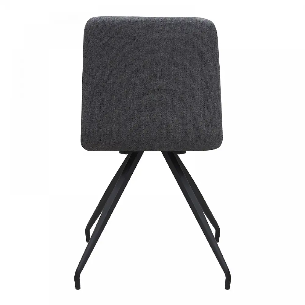 Καρέκλα τραπεζαρίας Bianca Megapap γκρι ύφασμα - μεταλλικό μαύρο πόδι 43x56x84εκ. | 4 τμχ | GP001-0057,1