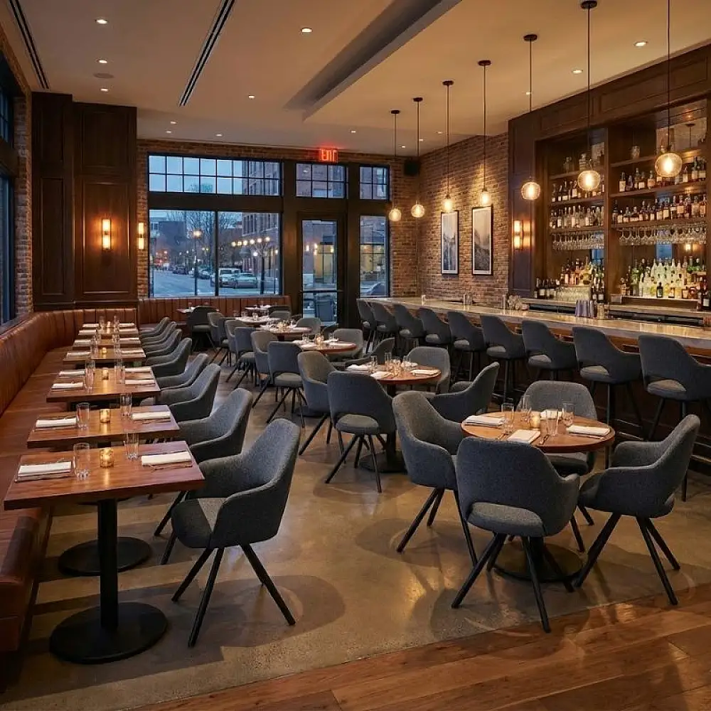 Πολυθρόνα τραπεζαρίας Gabriel Megapap γκρι ύφασμα - μεταλλικό μαύρο πόδι 58x60x85εκ. | 2 τμχ | GP001-0059,1