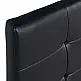 Κρεβάτι Sissy Megapap από τεχνόδερμα χρώμα μαύρο 160x200εκ. Κρεβάτι Sissy Megapap από τεχνόδερμα χρώμα μαύρο 160x200εκ.