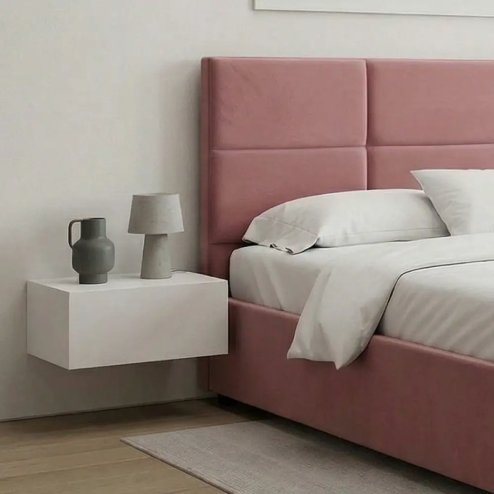 Κρεβάτι Kingston Megapap βελούδινο με αποθηκευτικό χώρο χρώμα σάπιο μήλο 160x200εκ. | GP002-0005,5