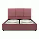 Κρεβάτι Kingston Megapap βελούδινο με αποθηκευτικό χώρο χρώμα σάπιο μήλο 160x200εκ. | GP002-0005,5
