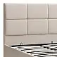 Κρεβάτι Kingston Megapap βελούδινο με αποθηκευτικό χώρο χρώμα κρεμ 100x200εκ. | GP002-0007,5