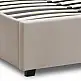 Κρεβάτι Kingston Megapap βελούδινο με αποθηκευτικό χώρο χρώμα κρεμ 100x200εκ. | GP002-0007,5