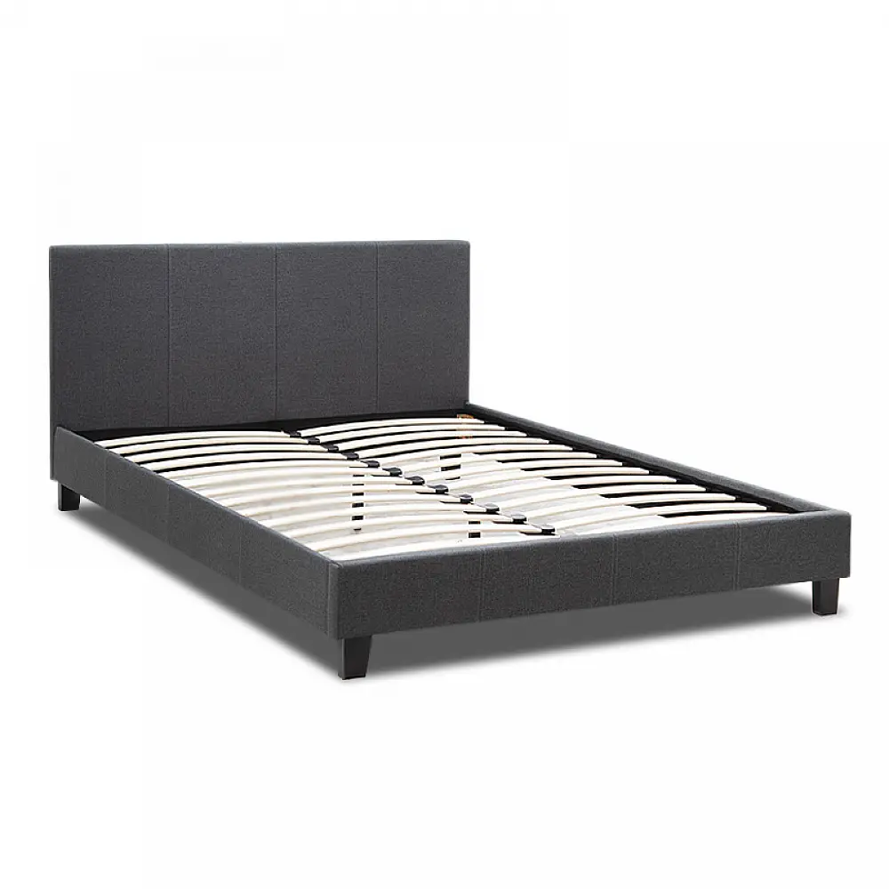 Κρεβάτι Flat Megapap υφασμάτινο χρώμα ανθρακί 160x200εκ. Κρεβάτι Flat Megapap υφασμάτινο χρώμα ανθρακί 160x200εκ.