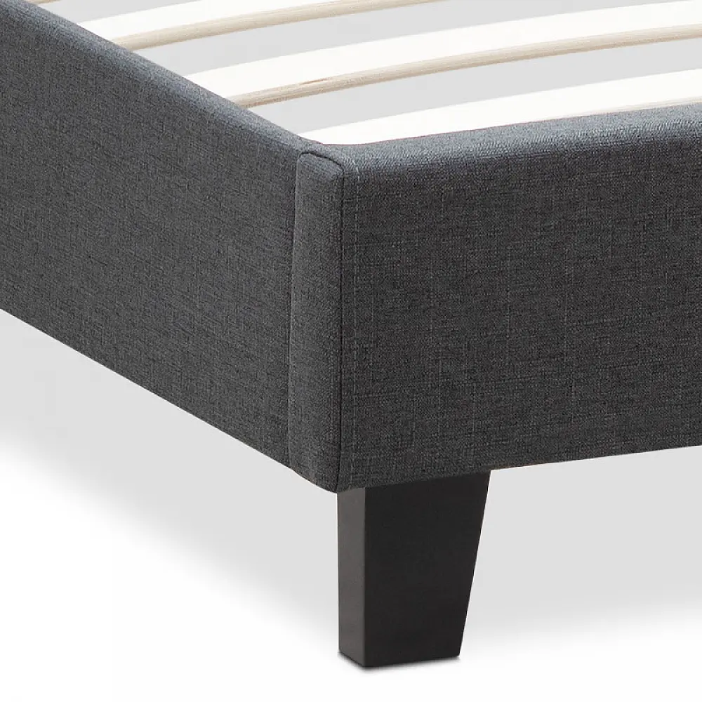 Κρεβάτι Flat Megapap υφασμάτινο χρώμα ανθρακί 160x200εκ. Κρεβάτι Flat Megapap υφασμάτινο χρώμα ανθρακί 160x200εκ.