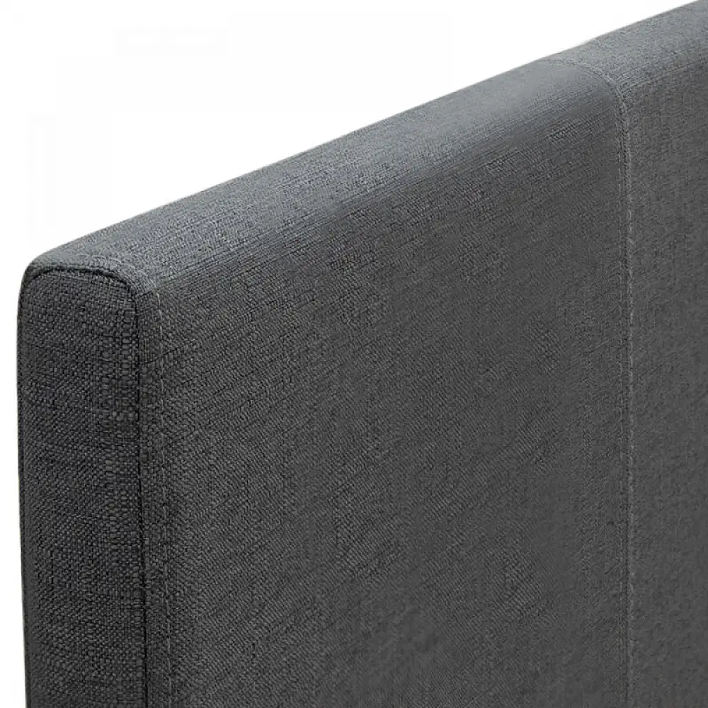 Κρεβάτι Flat Megapap υφασμάτινο χρώμα ανθρακί 150x200εκ. | GP002-0010,2