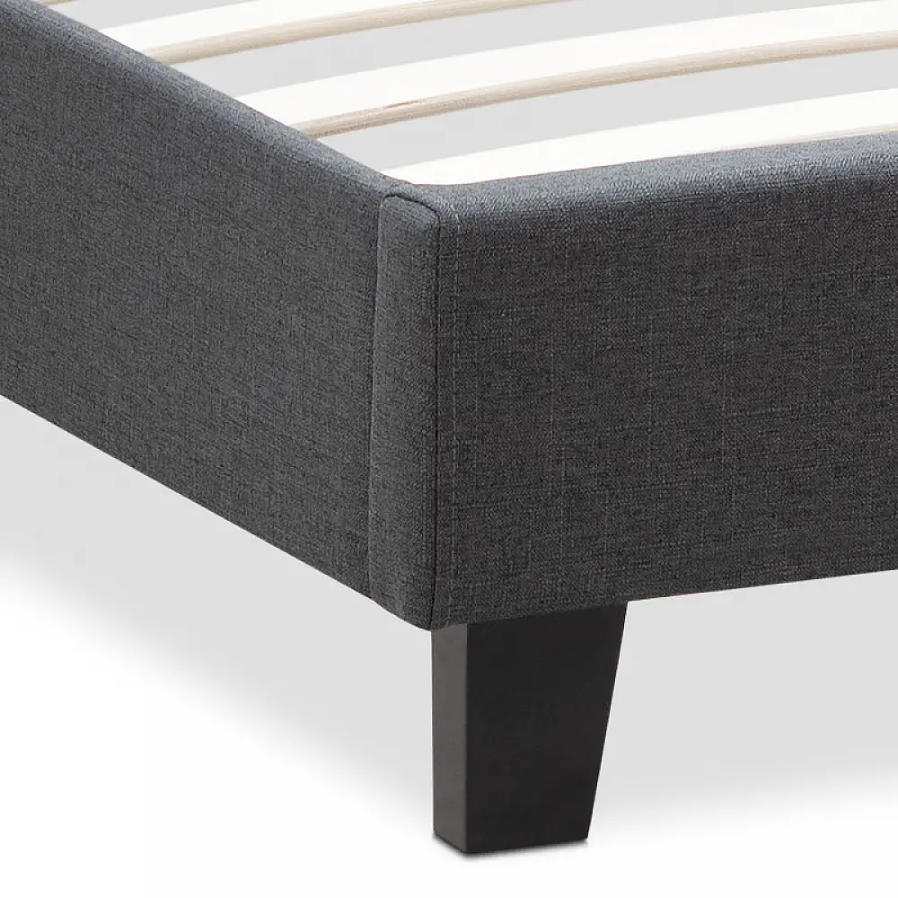 Κρεβάτι Flat Megapap υφασμάτινο χρώμα ανθρακί 150x200εκ. | GP002-0010,2