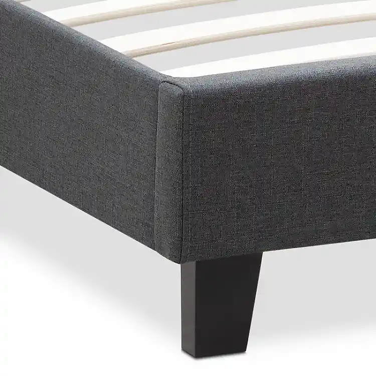Κρεβάτι Flat Megapap υφασμάτινο χρώμα ανθρακί 150x200εκ. | GP002-0010,2