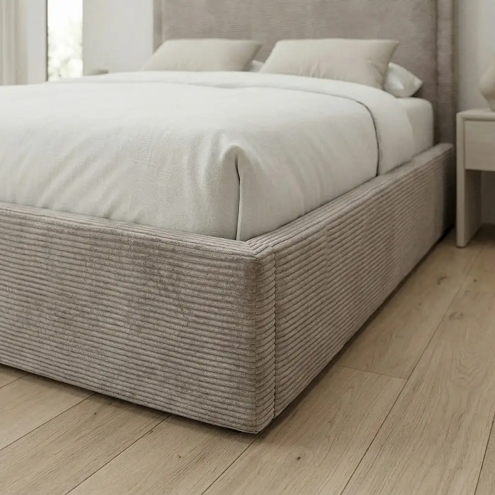 Κρεβάτι Velar Megapap υφασμάτινο με αποθηκευτικό χώρο χρώμα μόκα 160x200εκ. | GP002-0021,2