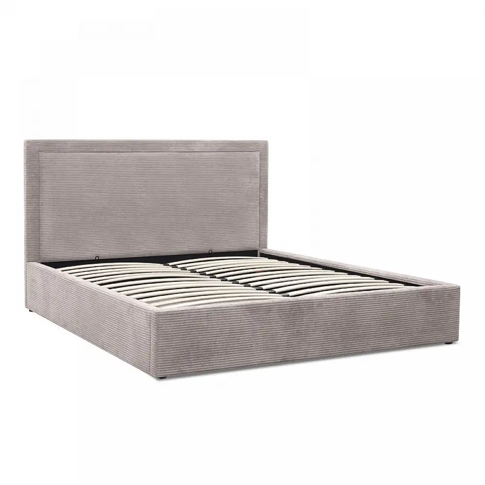 Κρεβάτι Velar Megapap υφασμάτινο με αποθηκευτικό χώρο χρώμα μόκα 160x200εκ. | GP002-0021,2