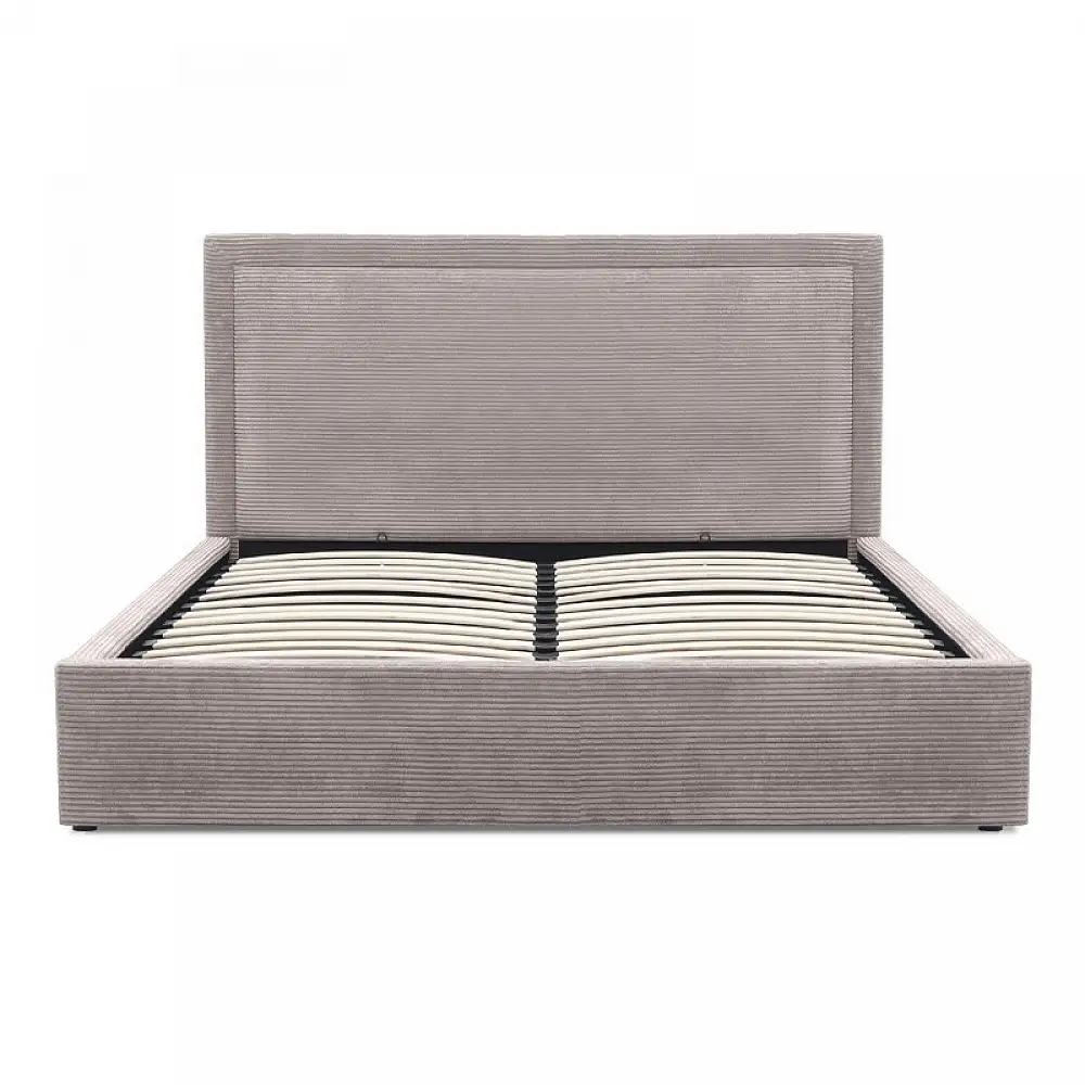 Κρεβάτι Velar Megapap υφασμάτινο με αποθηκευτικό χώρο χρώμα μόκα 160x200εκ. | GP002-0021,2