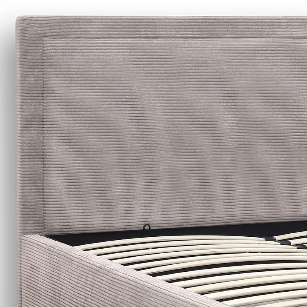 Κρεβάτι Velar Megapap υφασμάτινο με αποθηκευτικό χώρο χρώμα μόκα 160x200εκ. | GP002-0021,2