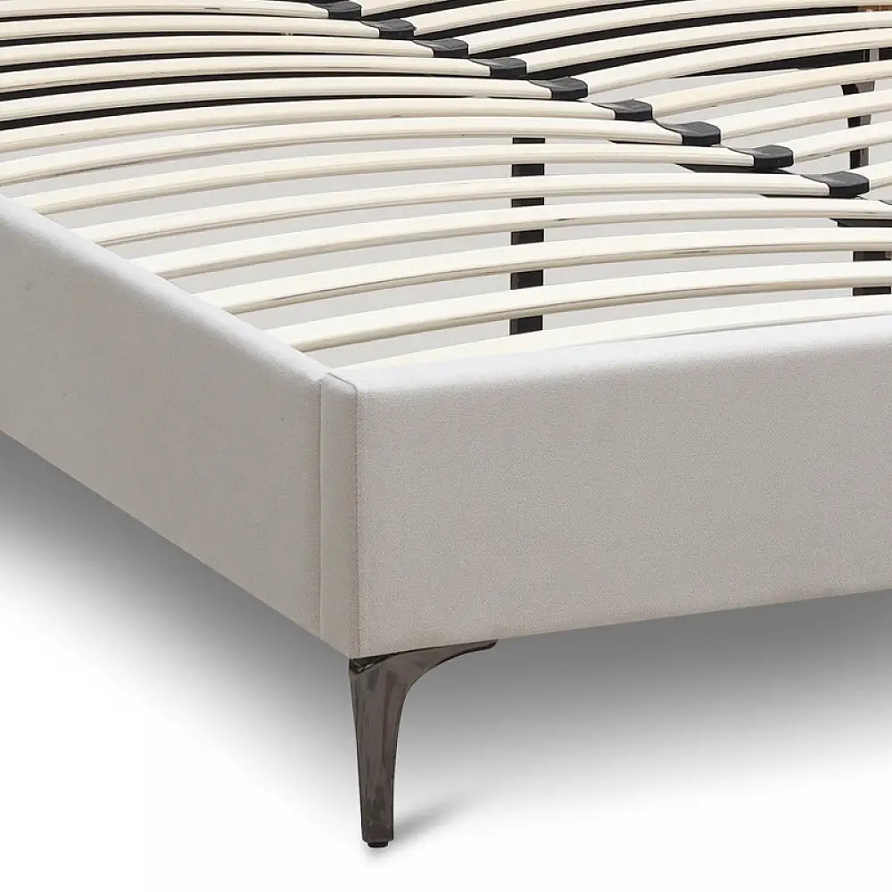 Κρεβάτι Mirel Megapap υφασμάτινο χρώμα ανοιχτό μπεζ 160x200εκ. | GP002-0022,1