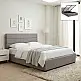 Κρεβάτι Olmo Megapap βελούδινο με αποθηκευτικό χώρο χρώμα γκρι 150x200εκ. | GP002-0025,1