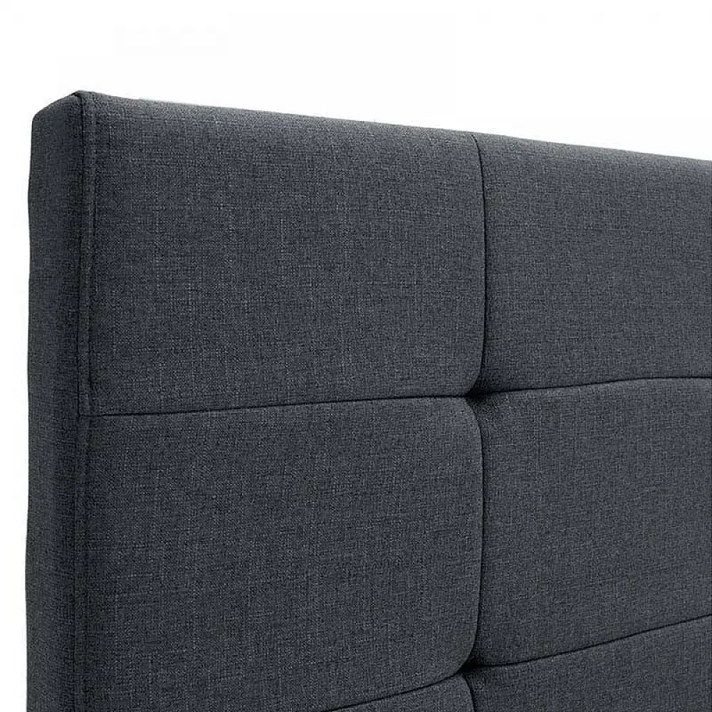 Κρεβάτι Iro Megapap υφασμάτινο με αποθηκευτικό χώρο χρώμα ανθρακί 150x200εκ. | GP002-0027,3