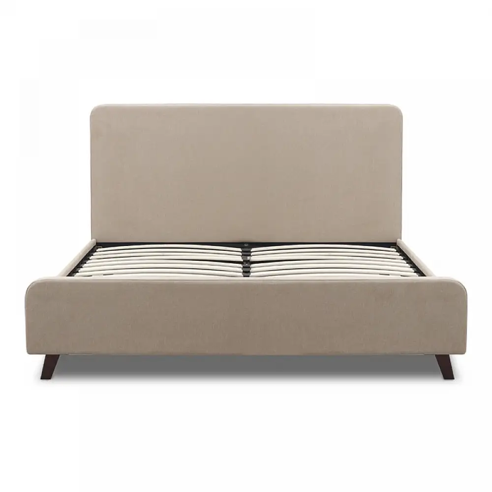 Κρεβάτι Ovelia Megapap υφασμάτινο χρώμα μπεζ 160x200εκ. | GP002-0028,1