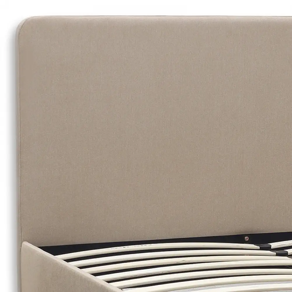 Κρεβάτι Ovelia Megapap υφασμάτινο χρώμα μπεζ 160x200εκ. | GP002-0028,1