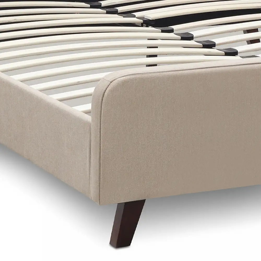 Κρεβάτι Ovelia Megapap υφασμάτινο χρώμα μπεζ 160x200εκ. | GP002-0028,1