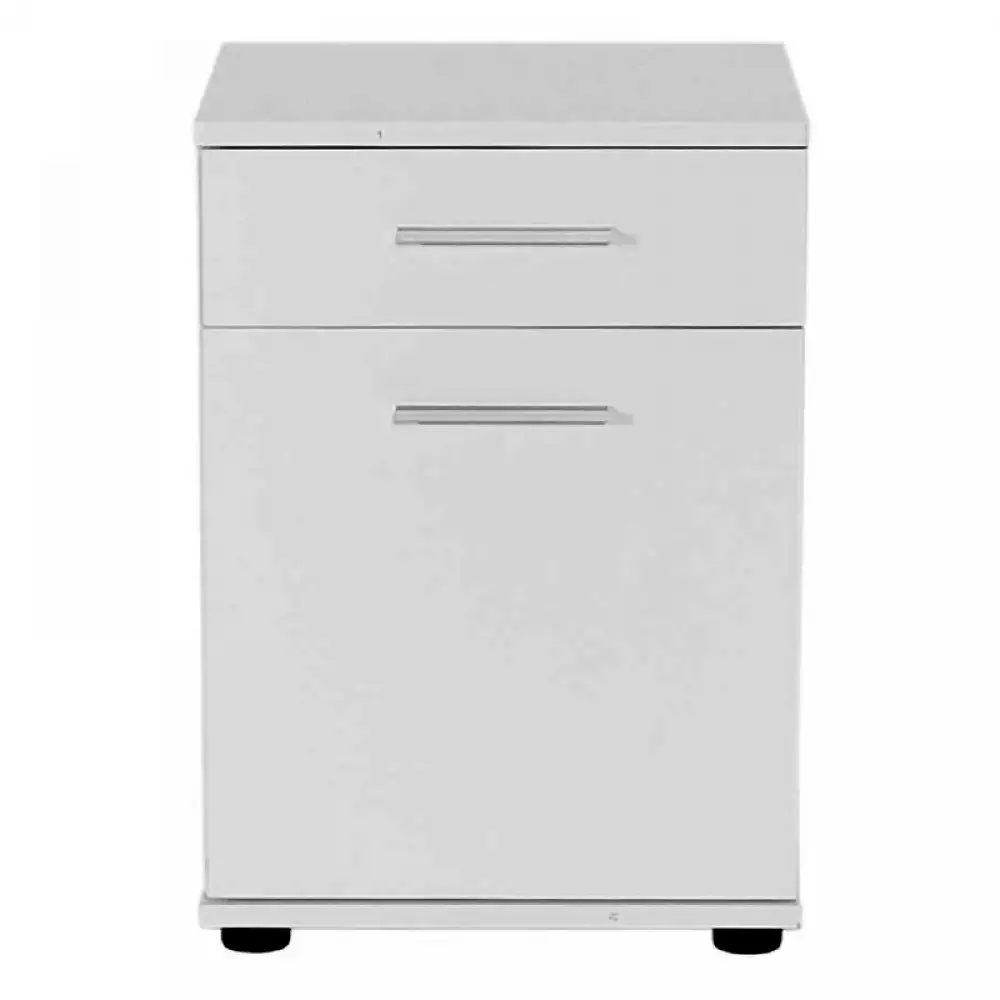 Κομοδίνο - Συρταριέρα γραφείου Trendline Megapap χρώμα λευκό 40x39x57εκ. | GP009-0186