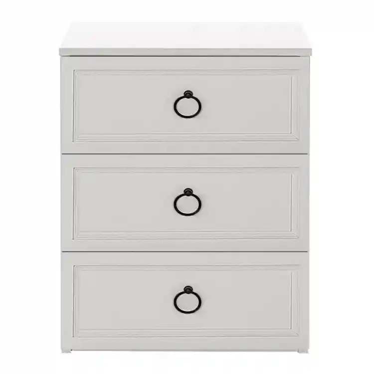 Συρταριέρα Hampton Megapap χρώμα λευκό 72x44x93εκ. | GP009-0228