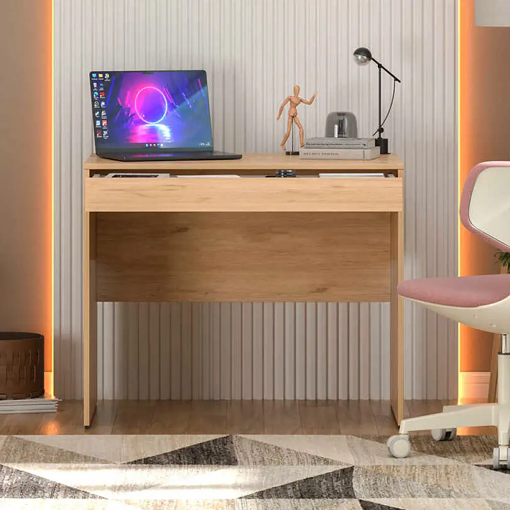 Γραφείο εργασίας Vareno Megapap χρώμα florida oak 90x55x75εκ. | GP009-0233,3