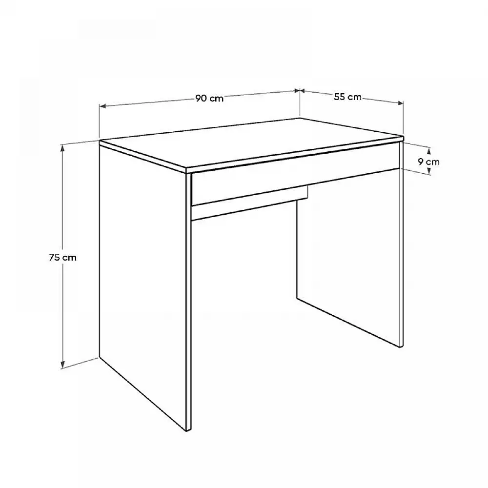 Γραφείο εργασίας Vareno Megapap χρώμα florida oak 90x55x75εκ. | GP009-0233,3