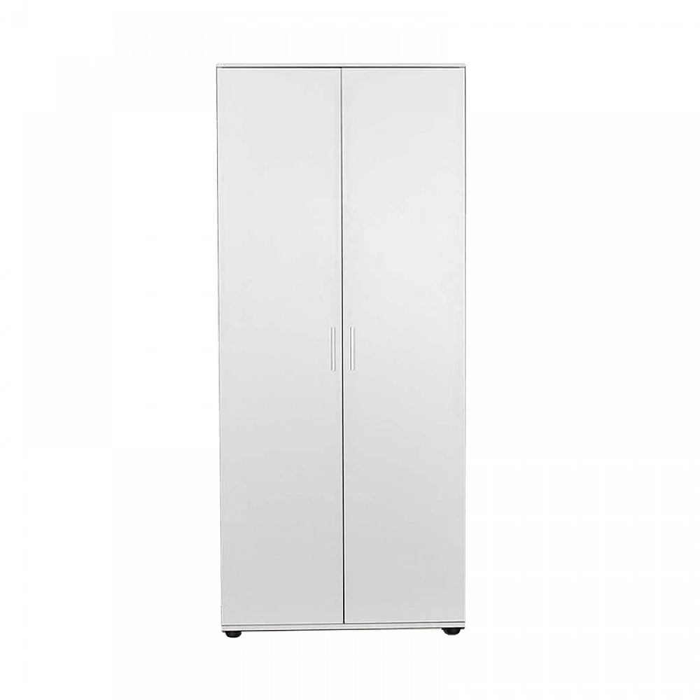 Ντουλάπα ρούχων Trendline Megapap δίφυλλη χρώμα λευκό 80x47x187εκ. Ντουλάπα ρούχων Trendline Megapap δίφυλλη χρώμα λευκό 80x47x187εκ.