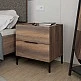 Κομοδίνο Oryana Megapap χρώμα καρυδί 55x44x59εκ. Κομοδίνο Oryana Megapap χρώμα καρυδί 55x44x59εκ.