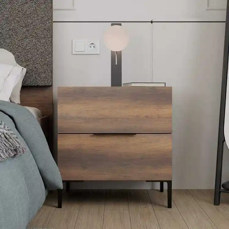 Κομοδίνο Oryana Megapap χρώμα καρυδί 55x44x59εκ. | GP009-0262,1