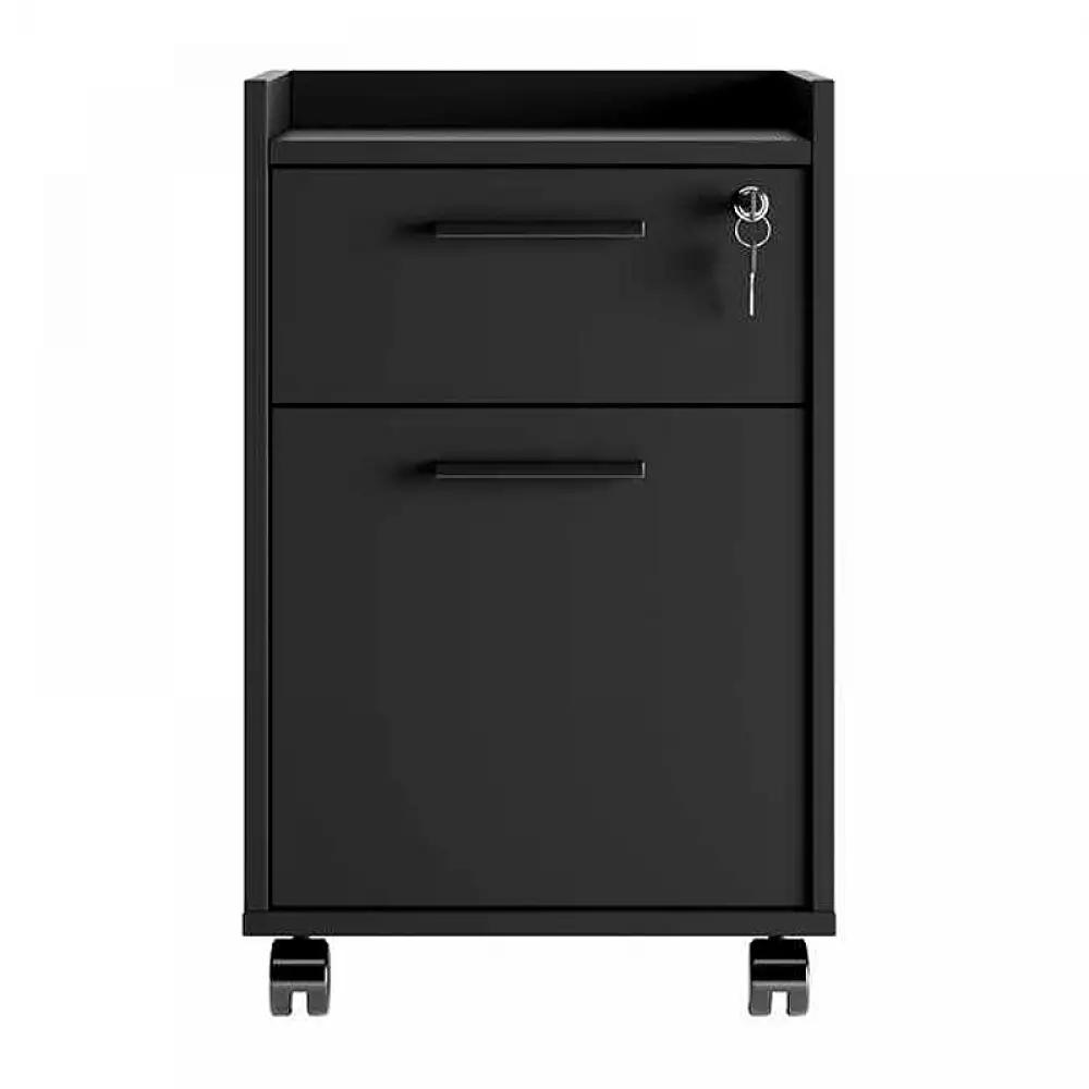 Συρταριέρα γραφείου με κλειδαριά Gamer Megapap τροχήλατη χρώμα μαύρο 40x40x56εκ. | GP009-0282,1