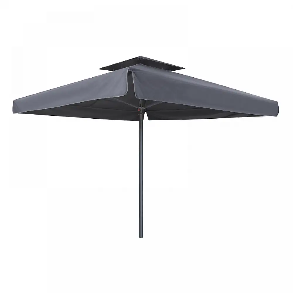 Ομπρέλα επαγγελματική Juno Megapap τηλεσκοπική αλουμινίου χρώμα ανθρακί 4x4m. | GP010-0051,2