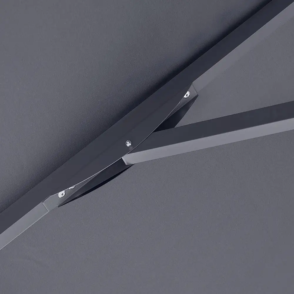 Ομπρέλα επαγγελματική Juno Megapap τηλεσκοπική αλουμινίου χρώμα ανθρακί 4x4m. | GP010-0051,2
