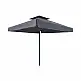 Ομπρέλα επαγγελματική Juno Megapap τηλεσκοπική αλουμινίου χρώμα ανθρακί 3x3m. | GP010-0052,2
