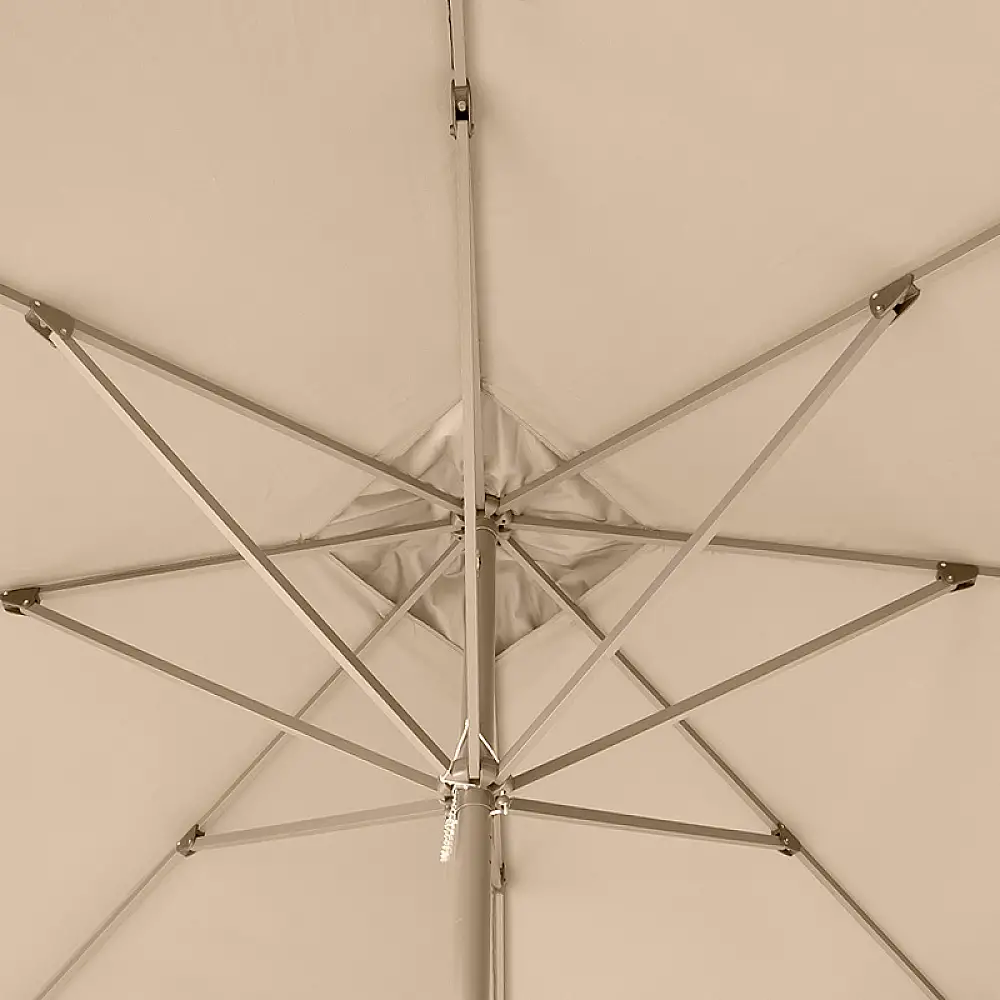 Ομπρέλα κήπου Dylan Megapap αλουμινίου χρώμα εκρού 3x3m. | GP010-0057,1