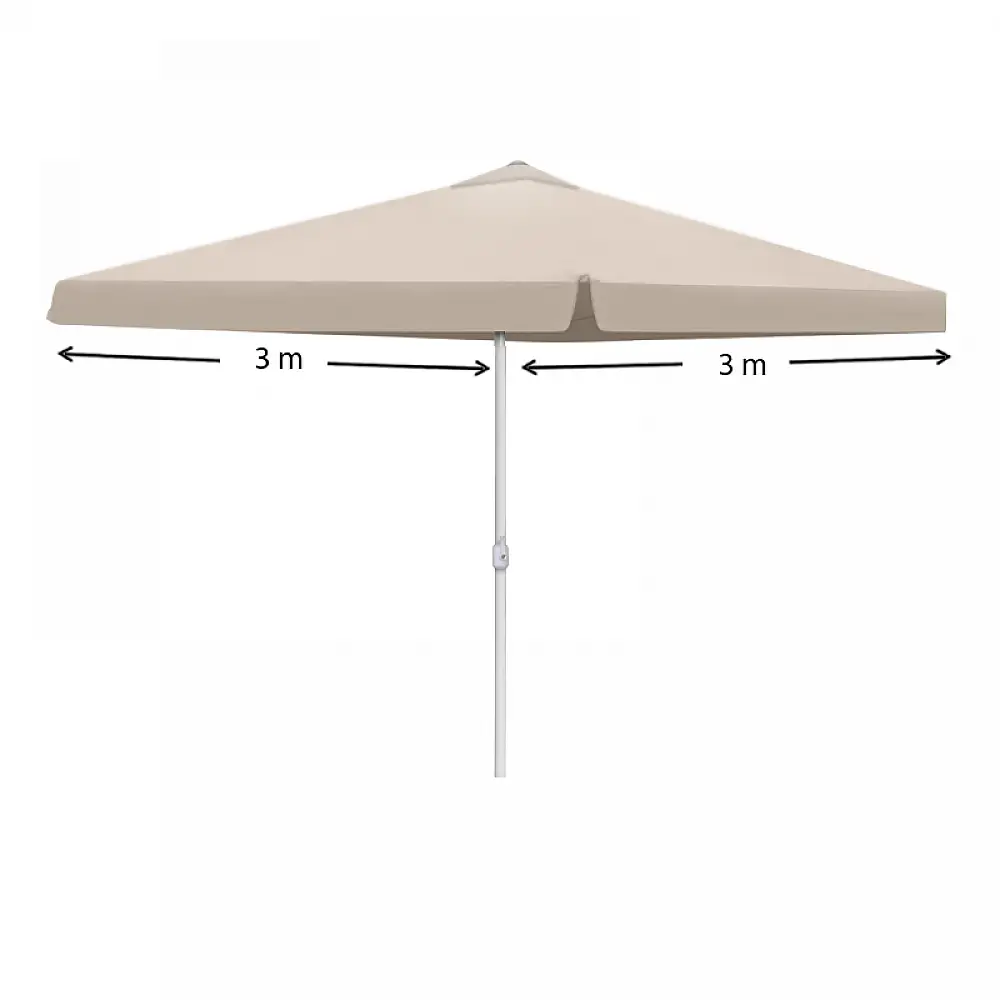 Ομπρέλα κήπου Dylan Megapap αλουμινίου χρώμα εκρού 3x3m. | GP010-0057,1