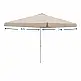 Ομπρέλα κήπου Dylan Megapap αλουμινίου χρώμα εκρού 3x3m. | GP010-0057,1