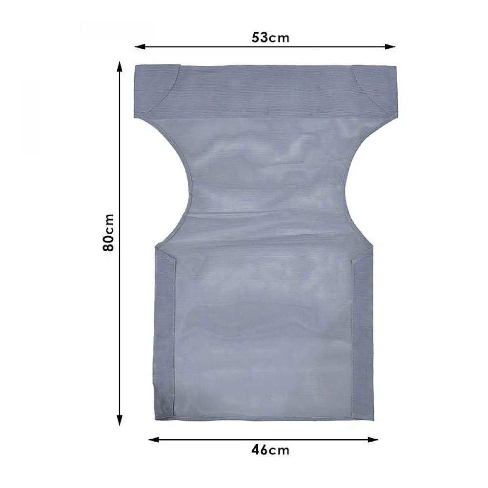 Διάτρητο πανί επαγγελματικό για πολυθρόνα σκηνοθέτη χρώματος ανθρακί Megapap | GP011-0005