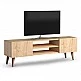 Έπιπλο τηλεόρασης Etna Megapap από μελαμίνη χρώμα oak 120x30x40εκ.