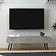 Έπιπλο τηλεόρασης Lotus Megapap χρώμα γκρι ρετρό 120x30x40εκ. - GP022-0017,3